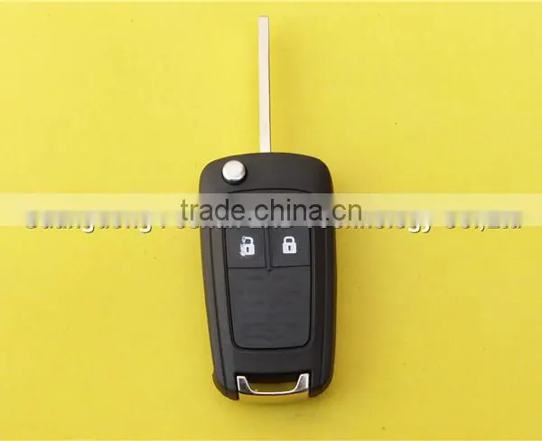 Car Key Opel Replacement Shell Flip Folding Remote Key Case for OPEL VAUXHALL Insignia Astra 2 Button HU100 Uncut Blade Quality Choice photo-2