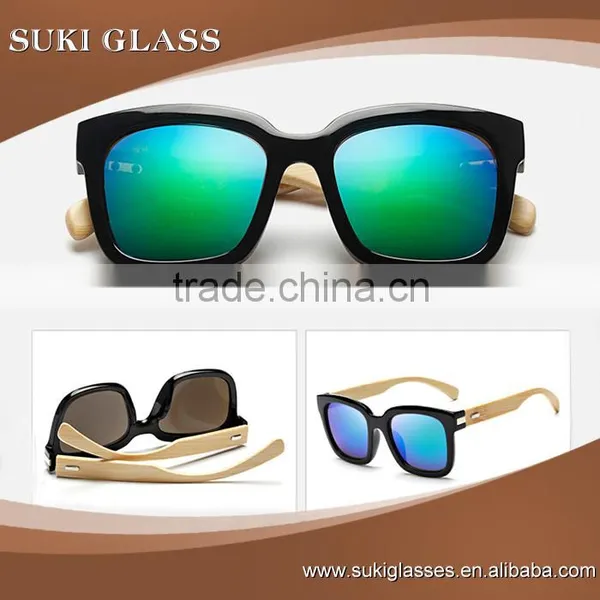 2016 Fashion Sunglasses Bamboo Arm Eyeglasses UV400 Polarized Sunglasses