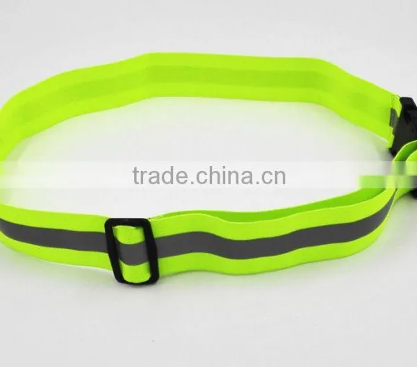 High Visibility Reflective Adjustable Lightweight Elastic Waist Safety Belt for Harness Running Cycling Walking photo-4