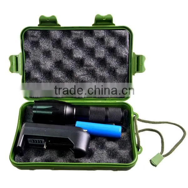 Glow In The Dark Button G700 Style LED Tactical Flashlight XM-L T6 photo-6