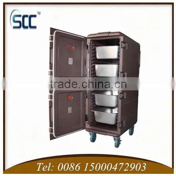 Cater Equiptments 165L Coffee Color Hot Food Catering Cabinet (double Door) photo-2