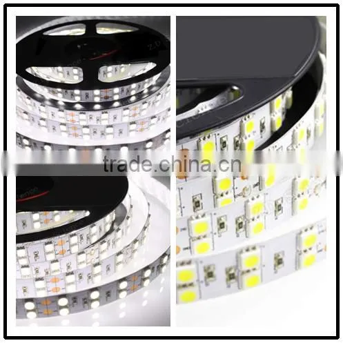 Double Row PCB IP20 120leds/m LED Strip 5050 White Emitting photo-2