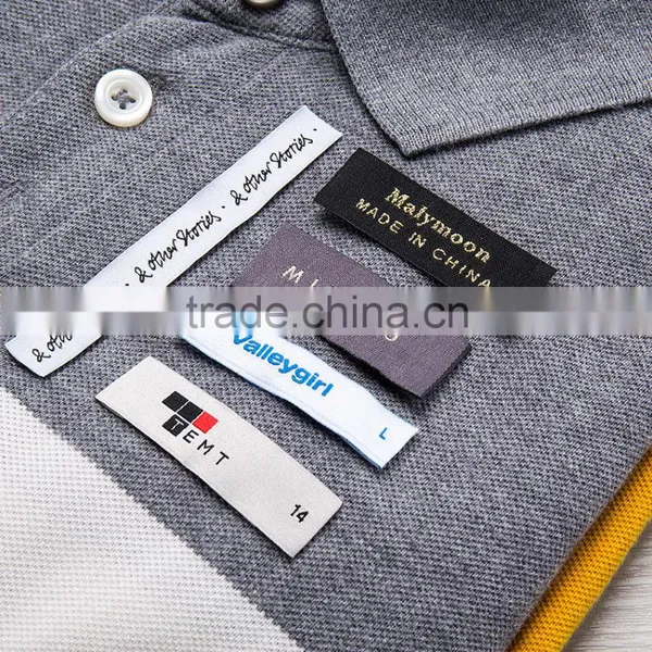 Washable Cheap Woven Clothing Label Custom Clothing Labels For T-shirt Garment Tag Woven Lables