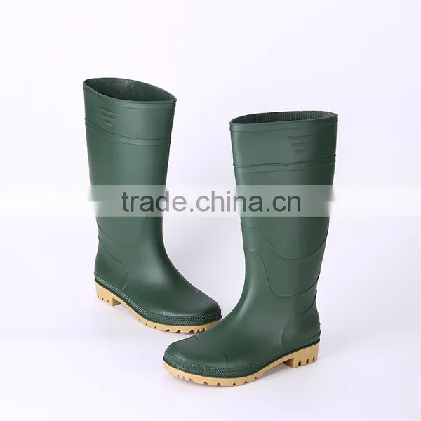 Factory Price Green Pvc Rain Boots Without Steel Toe, Cheap Plastic Pvc Rain Boots photo-2