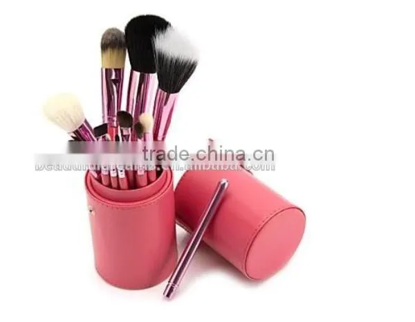 Professional 4 Colors New 12 Pcs Makeup Brush Cosmetic Make Up Brushes Set With Cup Holder Case Kit photo-5