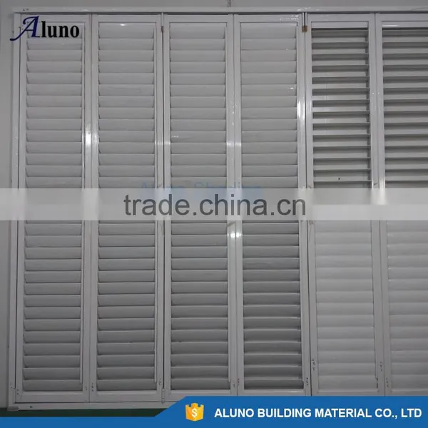 Aluminium Louvered Bifold Shutters/Louvered Bifold Window Shutters for Outdoor photo-2