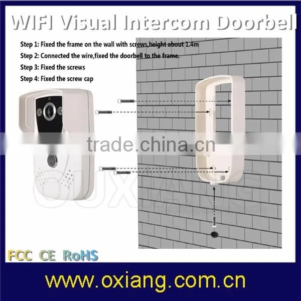 720P PIR Motion Sensor WiFi Visual Intercom Doorbell With IR Night Vision photo-4
