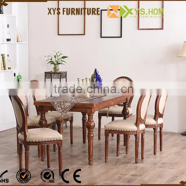 Top Quality Natural Wooden Dining Table Set