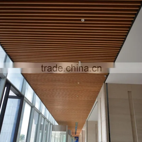 Recyclable Aluminum Sheet Wood Grain Aluminum Suspended Ceiling Tiles U Aluminum Screen Ceiling photo-6