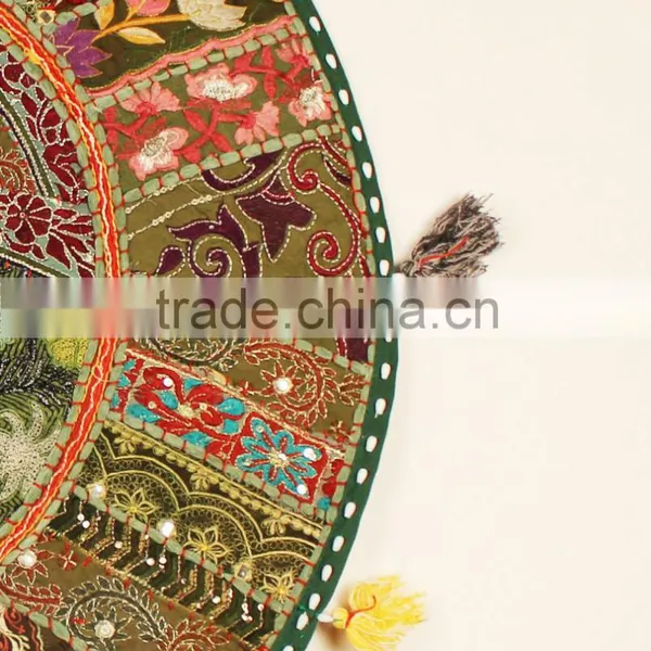 Indian Meditation Cushions Indian Round Floor Cushions Indian Ethnic Round Meditation Cushion Covers photo-2