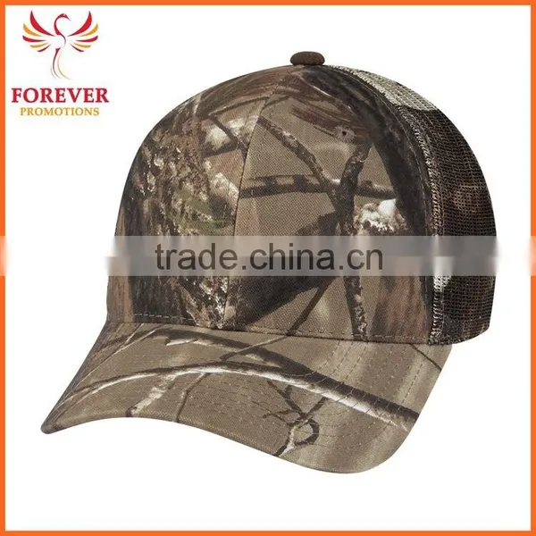 Cheap Camouflage Oak Tree Mesh Back Baseball Visor Cap photo-4