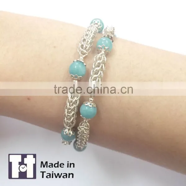 New Design Double Layer Manual 925 Sterling Silver Bracelet photo-5