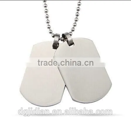 Customized Laser Engraved Stainless Steel Dog Tag Pendant photo-3