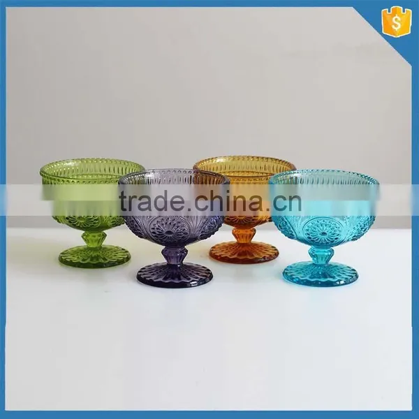 2015 New Arrived Colorful Glass Ice Cream Sugar Bowl photo-2