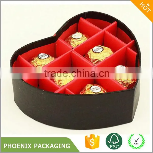 Small Paper Cardboard Decorative Heart Shaped Chocolate Box photo-3