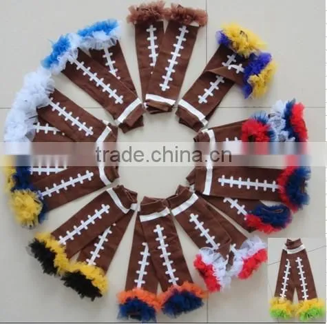 Wholesale Boutique Kaiya Baby Christmas Knitted Chevron Ruffle Leg Warmer photo-2