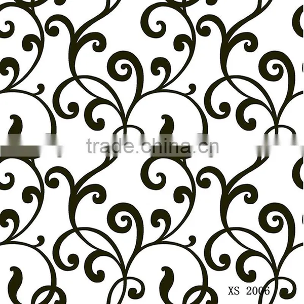 New Arrival Small Branches100% Polyester Linen Like Jacquard Curtain Fabric photo-2