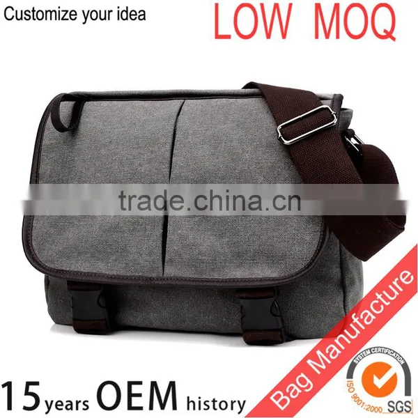 Canvas Notebook Messenger Bag Mens Shoulder Bag photo-4