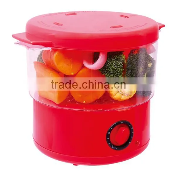 XJ-92214II 3 Layer 60 Minutes 7.2L Removable Parts Electric Steam Cooker ,CE ROHS Plastic Iptima Steamer for Sale photo-5