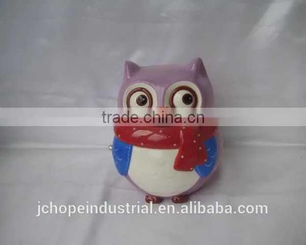 Owl Ceramic Cookie Jar