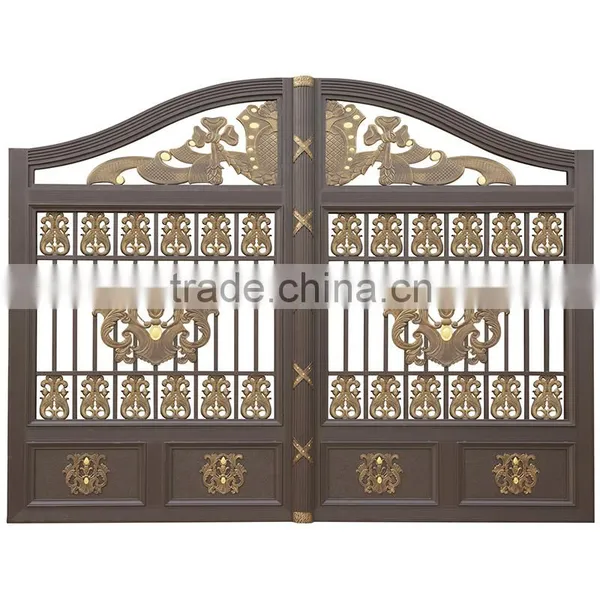 2015 Decorative Remote Control Luxury Wrought Iron Gates Garden Gate photo-6