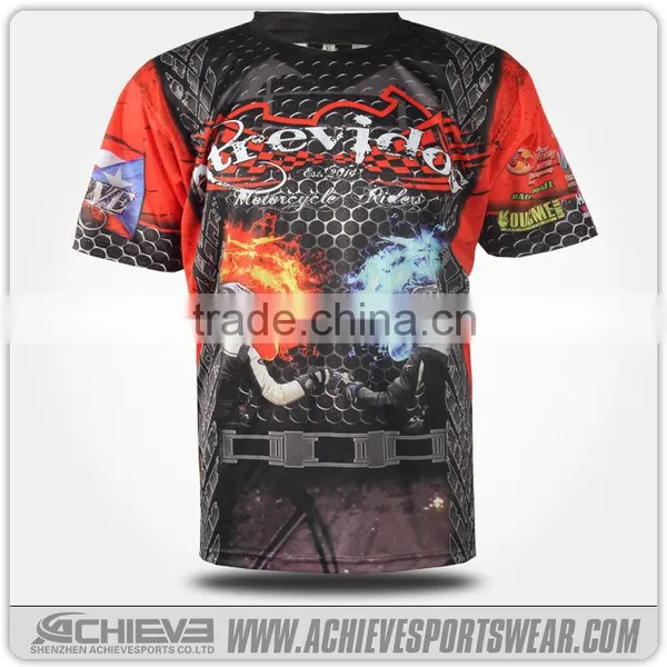 Dye Sublimation Darts Shirts 100% Polyester Sublimation t Shirt photo-3