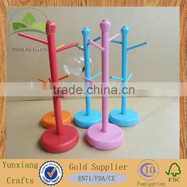 Kitchen Item Wooden Cup Display Rack Hanging Item