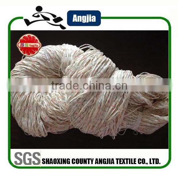 Blend Tape Yarn,70% Cotton 30% Polyester for Hand Knitting photo-5