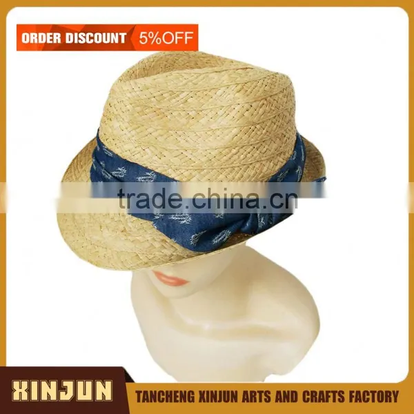 PROFESSIONAL FASHION WHITE PANAMA STRAW HAT