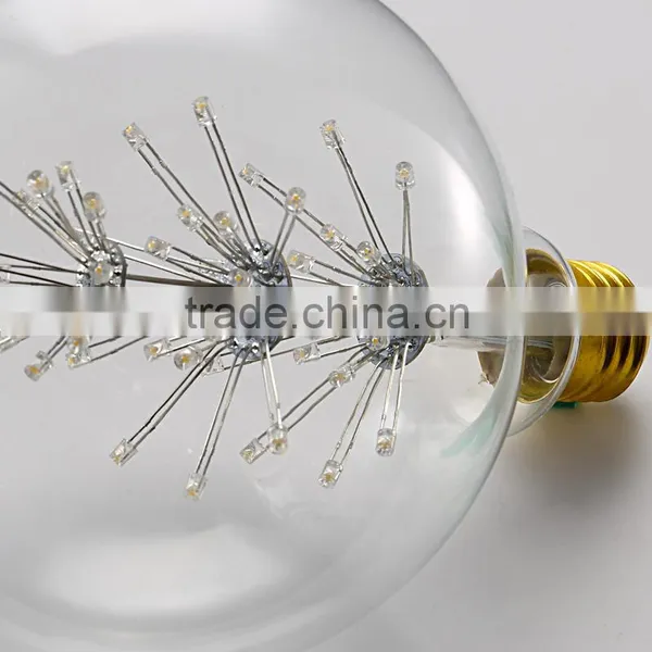 LED Fireworks Filament Light Edison Vintage Light Bulb G80 Decorative Lamp 110V 220V photo-2