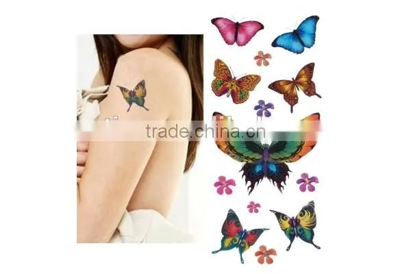 2014 Sexy Butterfly Glitter Body Transfer Tattoos Stickers photo-2