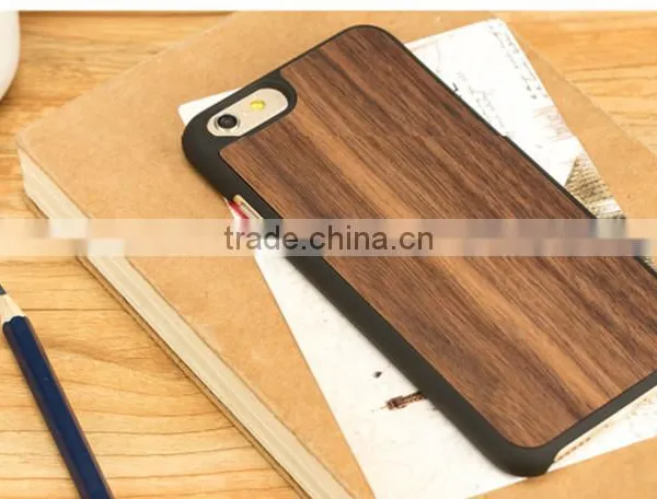 Eco-Friendly Natural Wood Phone Case PC Walnut Wood for IPhone 6/6S photo-4