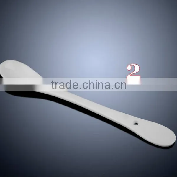 Whole Sale White Customer Design and Logo Print Ceramics Spoon photo-3