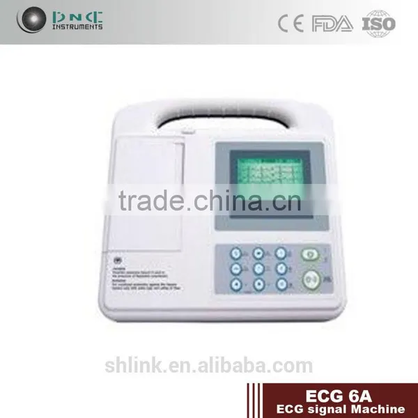 Digital Portable Ecg Machine ECG 6A ECG Monitor