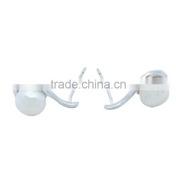 New Charm Design Silver Jewellery 925 Stunning Wholesale Pearl Earrings photo-2