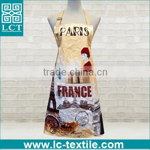 Customized Paris France Full Front Print Shop Attendant Apron photo-2