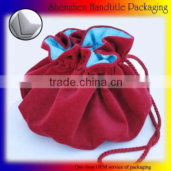 Hot Sell Drawstring Velvet Pouch/velvet Jewelry Pouch photo-2
