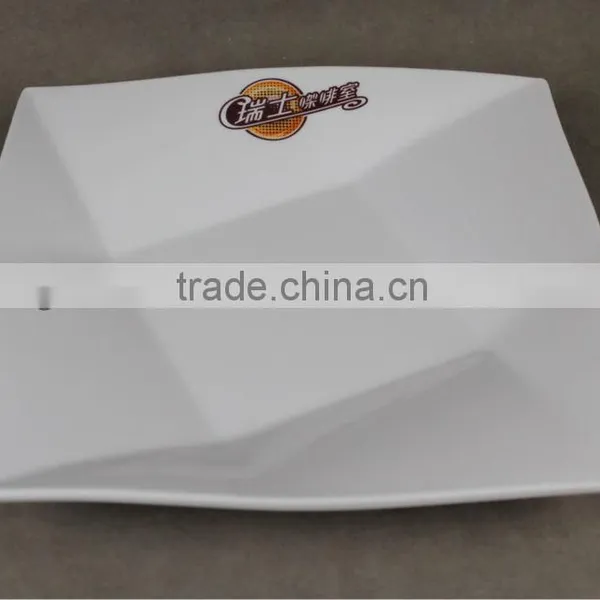 Hot Sales Restaurent Melamine Dinnerware Set in White Color photo-4