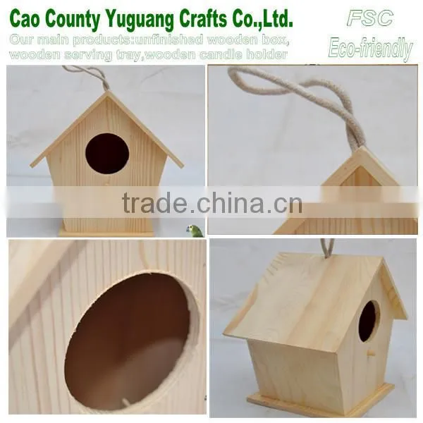 Hang up the Bird House,home Pet Cabin,wood House for Pets