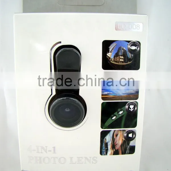 Detachable Clip-on Macro Lens+Fish-eye +0.65X Wide Angle+ Circular Polarizer Filter For Smartphones Tablet PCs photo-2