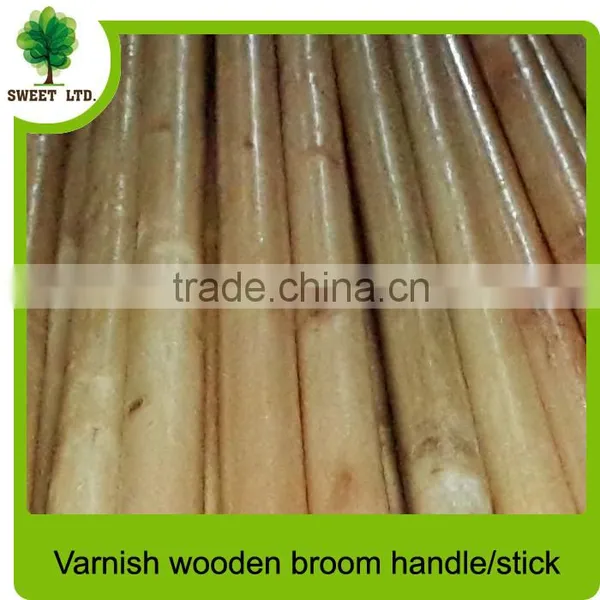 Very Durable Varnished Wooden Handle With Plastic Cap for Garden Tools photo-2