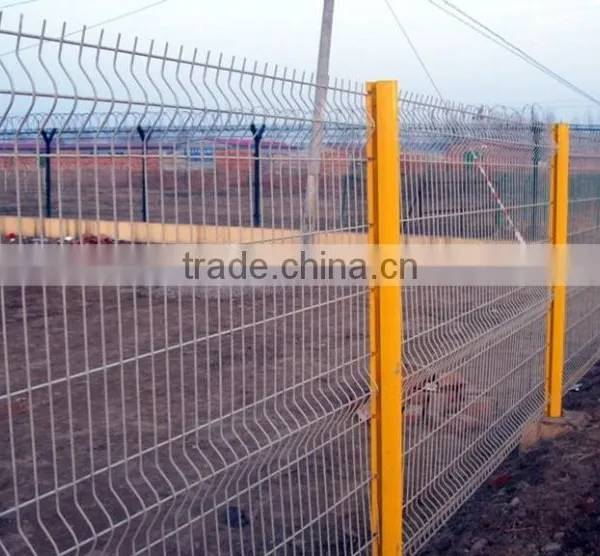 Easily Assembled Peach Post PVC Coated Fence Panel photo-5