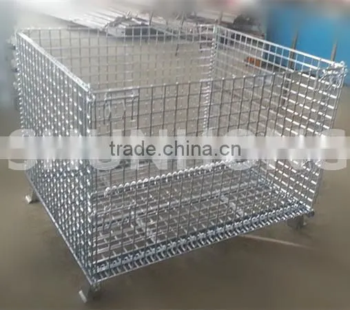 Heavy Duty Large Lockable Cargo Used Stainless Steel Bird Cage Wire Mesh Storage Cage photo-2