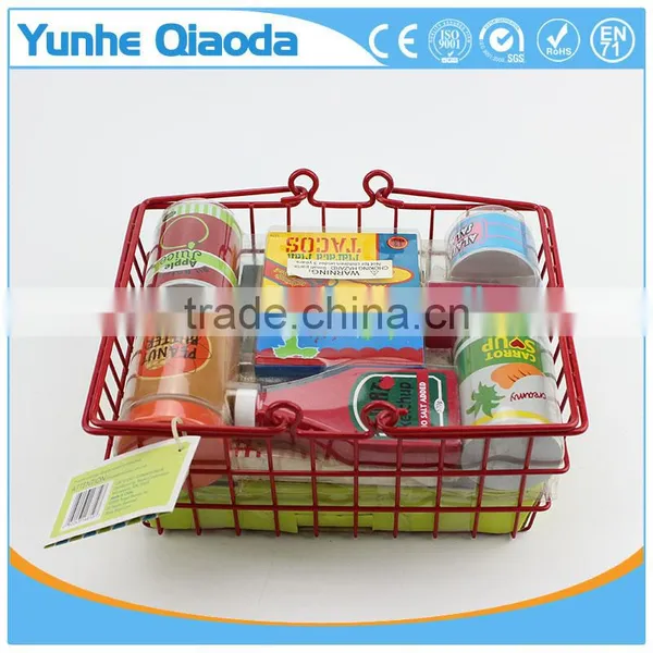 Fun Durable Wooden Food Set for Years of Play Wooden a Basket of Seasoning Bundle Wood Version photo-5