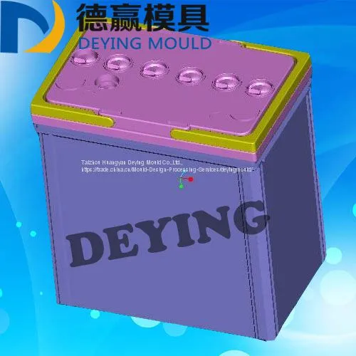 High Quality Car/auto Battery Container Mould 2017 Plastic Injection Lead Acid Battery Container With Cover Mold photo-4