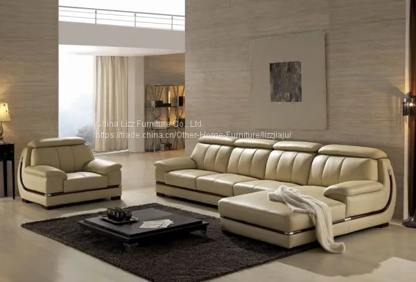 L Shape Leather Sofa European Style Sofa