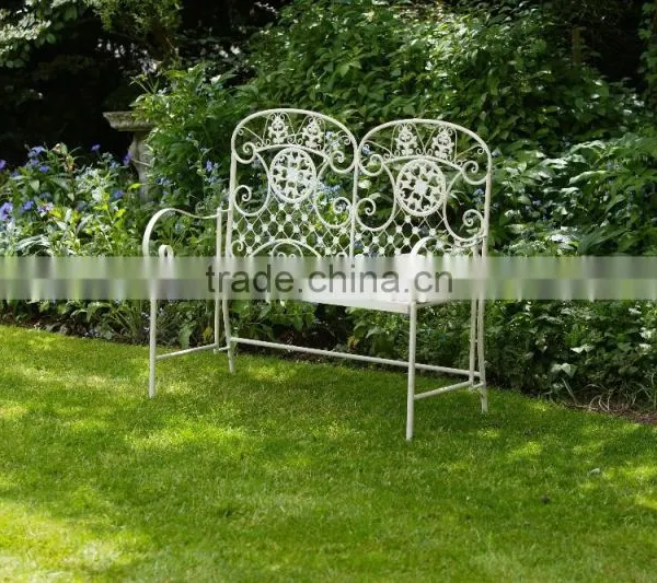 Wrought Iron 2 Seater Bench photo-5