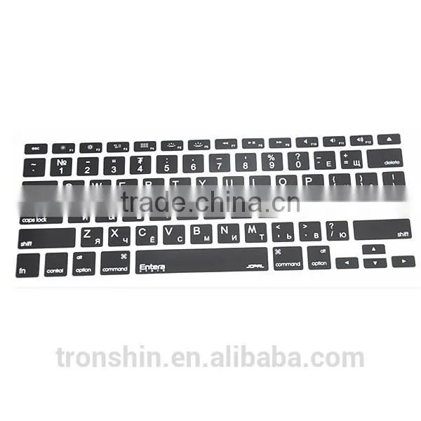 Factory Price Wholesale Injection Molding Waterproof Silicone Keyboard Cover for Macbook Air photo-2