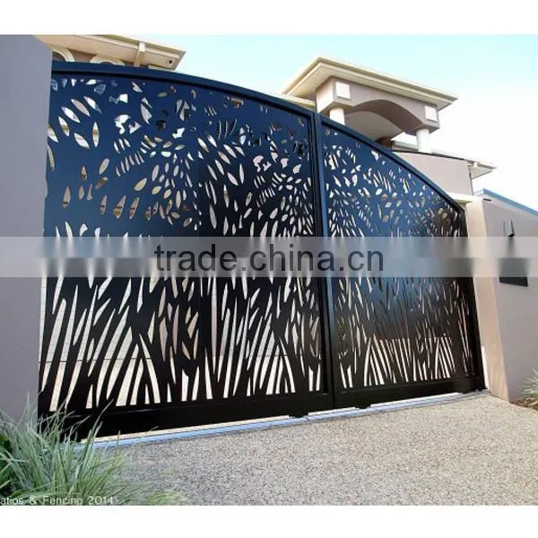 Courtyard Laser Cut Aluminum Garden Gate photo-3
