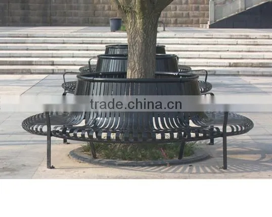 Arlau Galvanized Steel Park Round Tree Bench photo-5